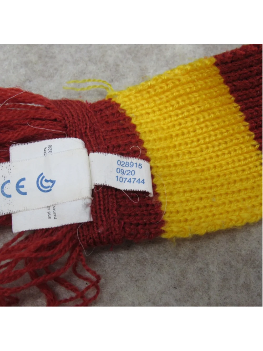 Build A Bear Harry Potter Gryffinder Scarf Plush Teddy Bear Maroon Gold Fringe